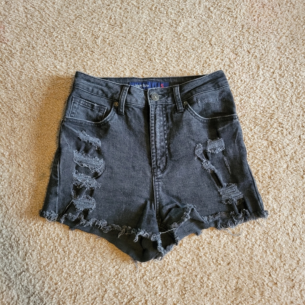 Black High Waisted Shorts